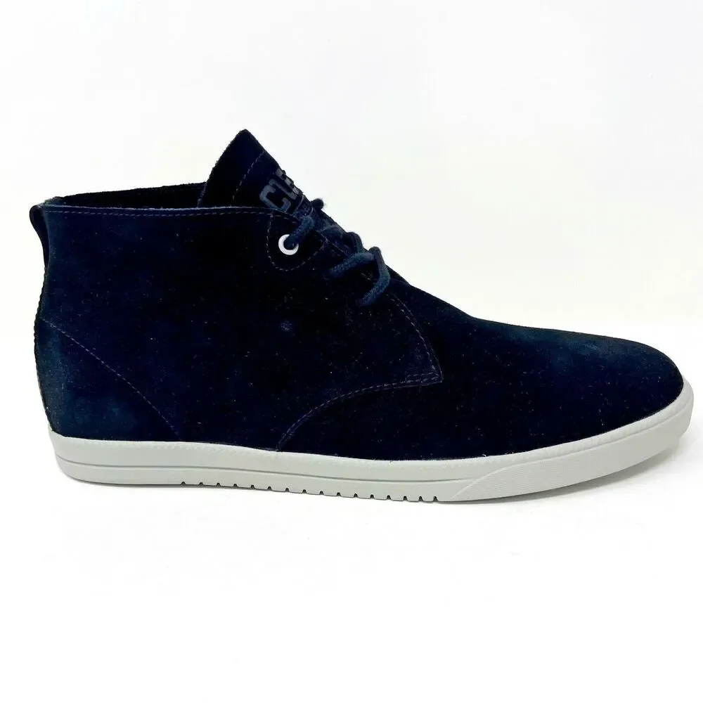 Clae Strayhorn Unlined Black Suede Gravel Mens Mid Casual Sneakers - Picture 3 of 4